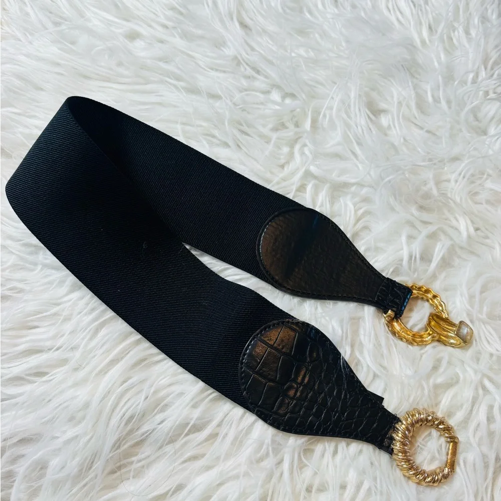 Zara stretchable Belt with Aged Buckle